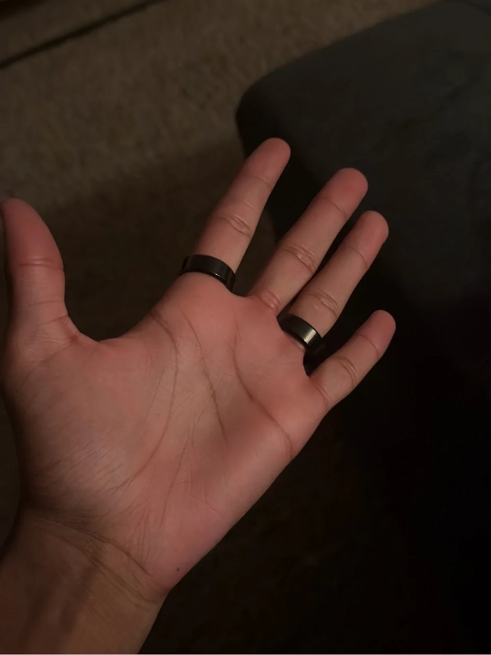 Men's Black Band Ring